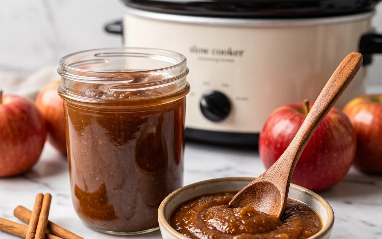 Apfelmus Einkochen Slow Cooker (Ohne Schälen!)