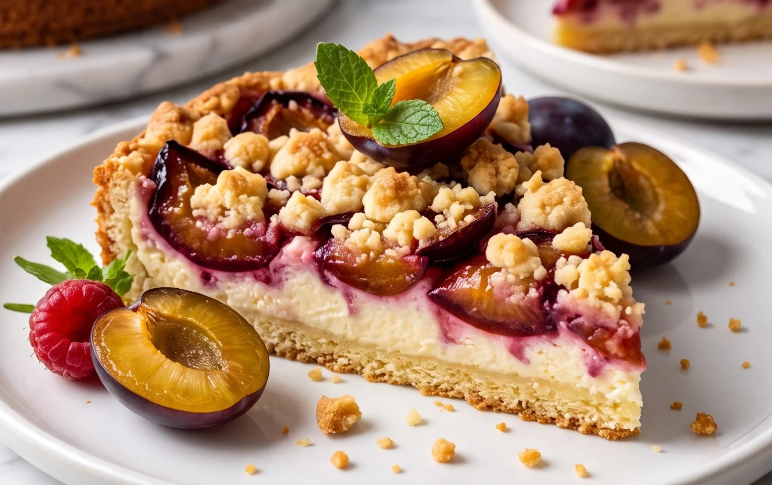 Zwetschgenkuchen mit Quark und Streuseln: Hallo Spätsommer